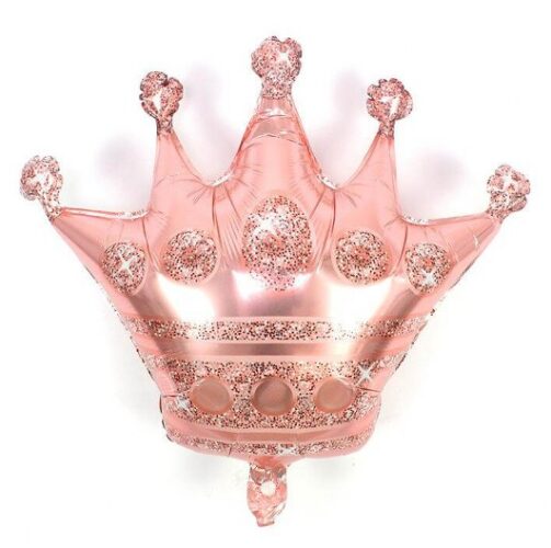 Junior Shape Μπαλόνι ροζ-χρυσό Κορώνα