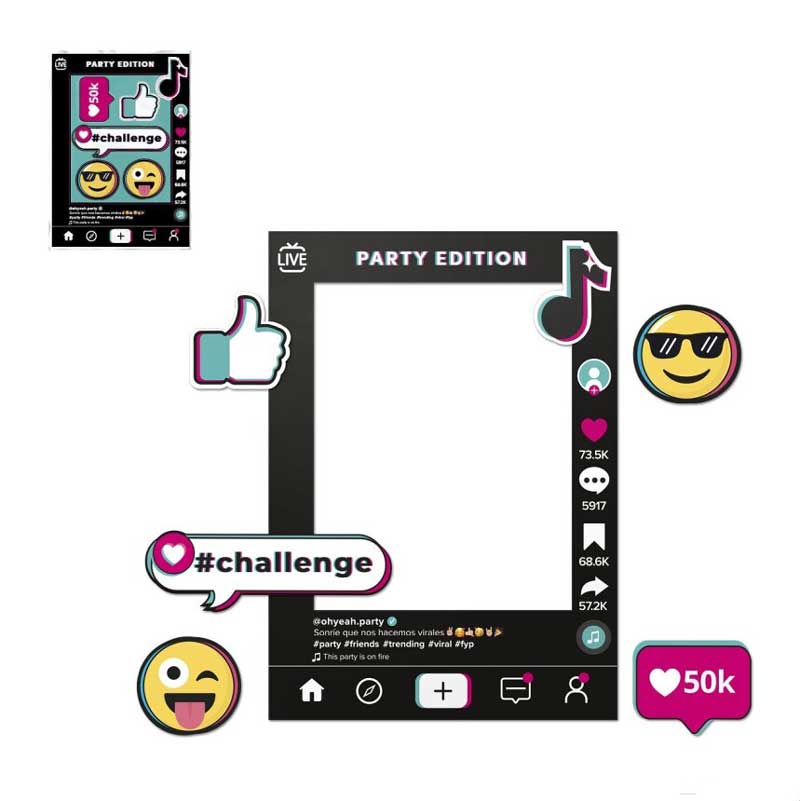 Κάδρο Photobooth & Props Tik Tok