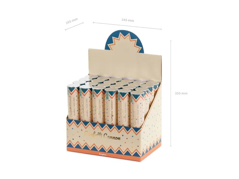 Κανονάκι κομφετί Πολύχρωμα Αστέρια