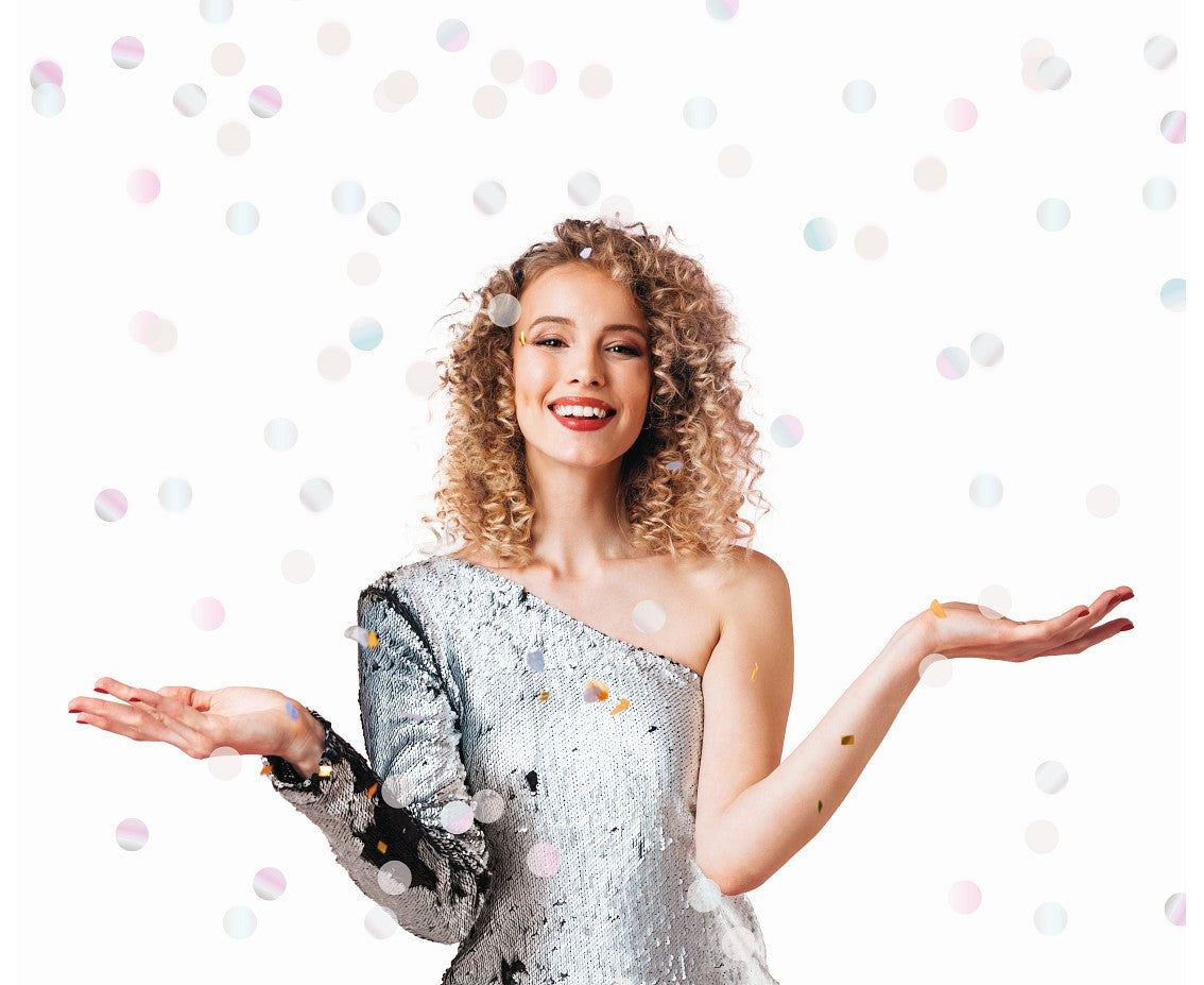 Κανονάκι με Ιριδίζον Κομφετί