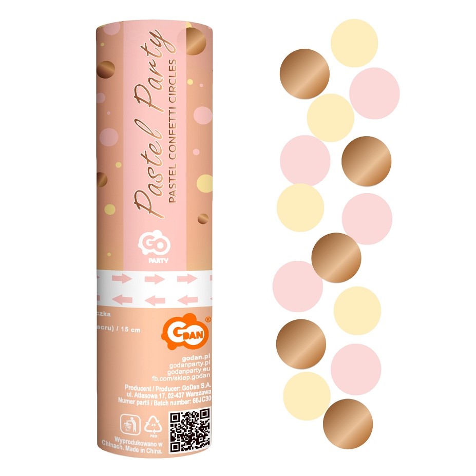 Κανονάκι με Κομφετί Pastel Party