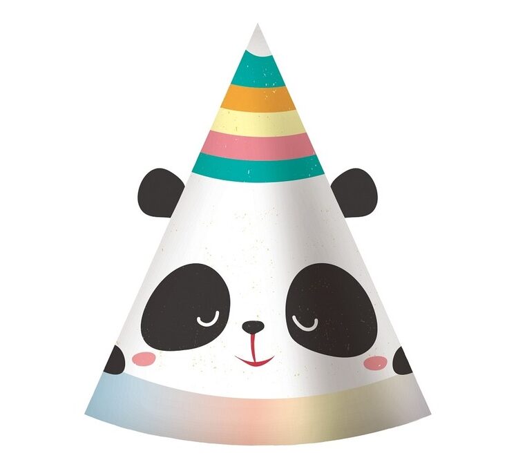 Καπέλα Panda με αυτάκια (6 τεμ)