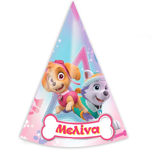 Καπελάκι με όνομα Paw Patrol κορίτσι (4 τεμ)