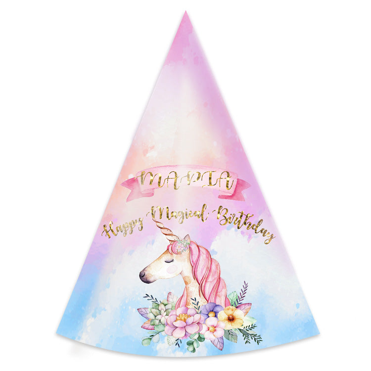 Καπελάκι πάρτυ Μονόκερος (4 τεμ)