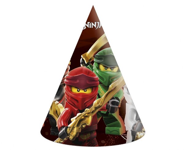 Καπελάκια πάρτυ Lego Ninjago (6 τεμ)