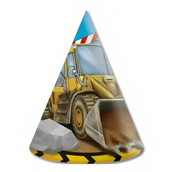 Καπελάκια πάρτυ Μπουλντόζες (6 τεμ)