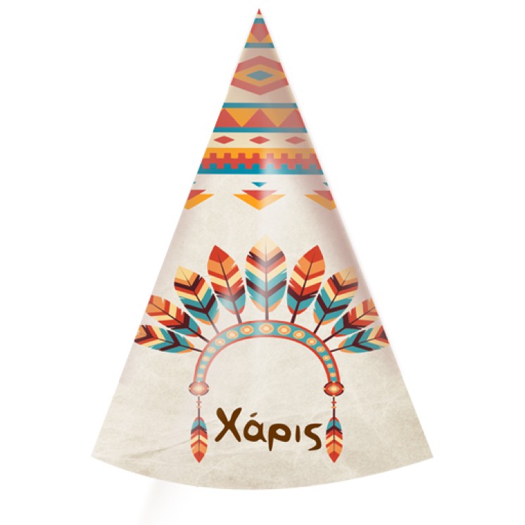 Καπελάκια πάρτυ Ινδιάνοι (4 τεμ)