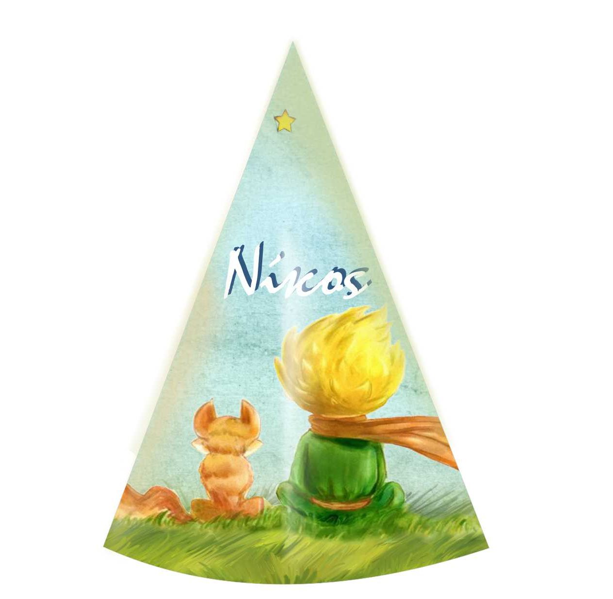 Καπελάκια πάρτυ Μικρός Πρίγκιπας (4 τεμ)