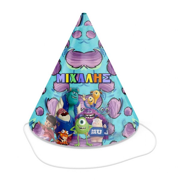 Καπελάκια πάρτυ Τέρατα ΑΕ (4 τεμ)