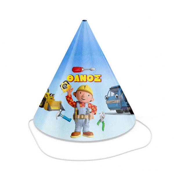 Καπελάκια πάρτυ Μπομπ ο Μάστορας (4 τεμ)