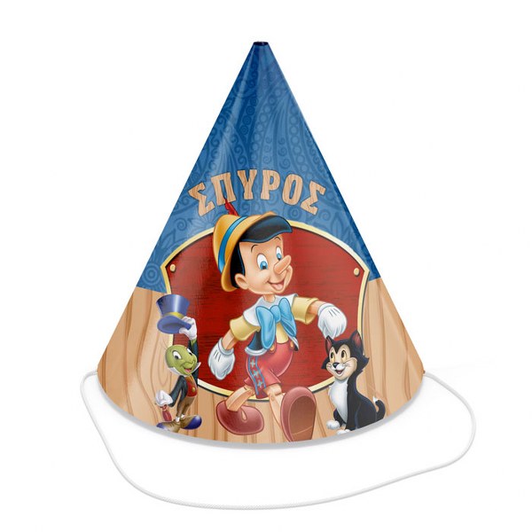 Καπελάκια πάρτυ Πινόκιο (4 τεμ)