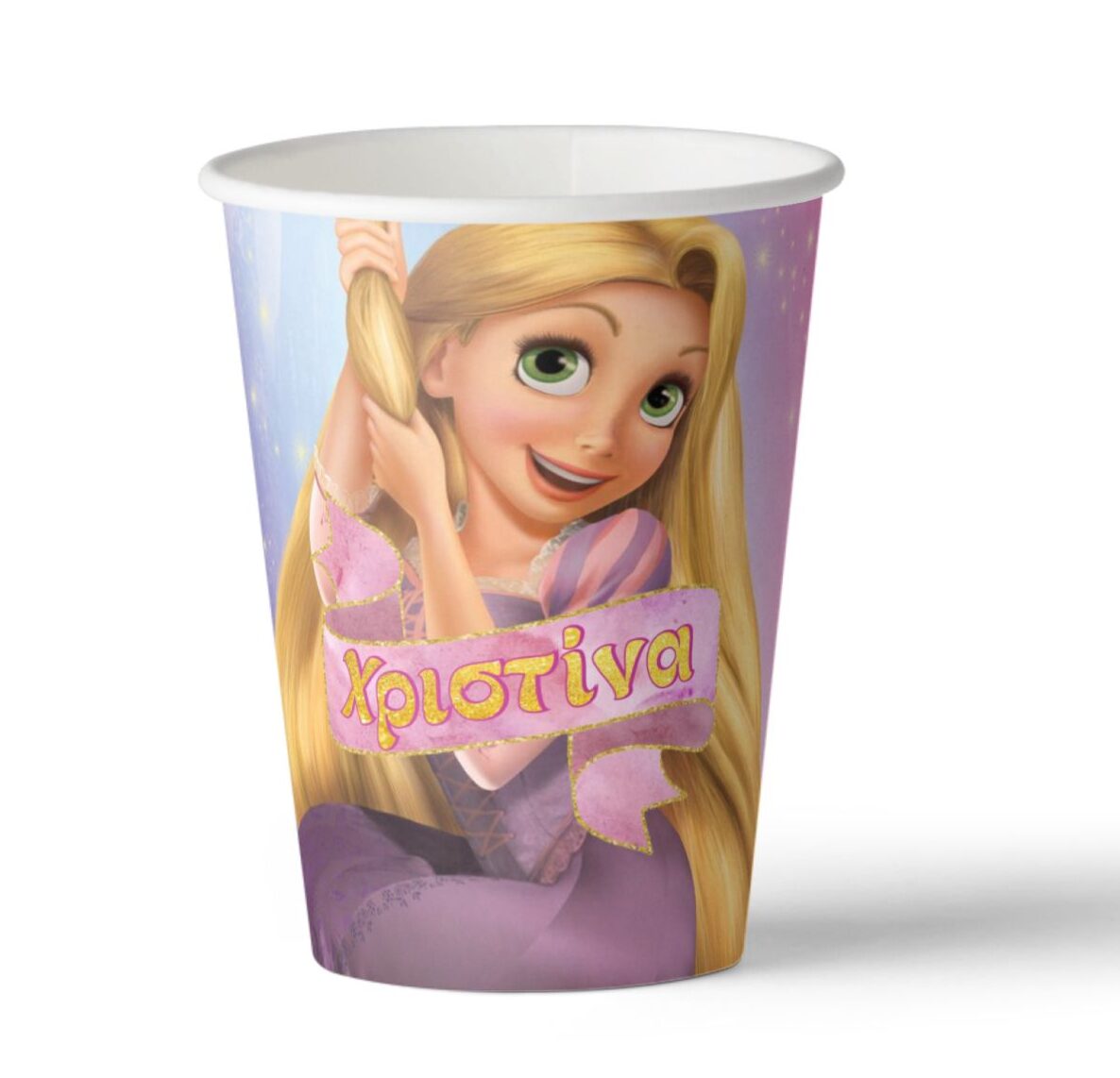Ποτήρια πάρτυ Ραπουνζέλ (8 τεμ)