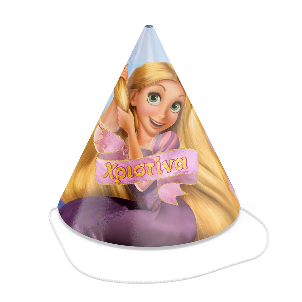 Καπελάκια πάρτυ Ραπουνζέλ (4 τεμ)