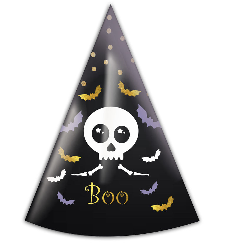 Καπελάκια πάρτυ Σκελετούλης Boo (4 τεμ)