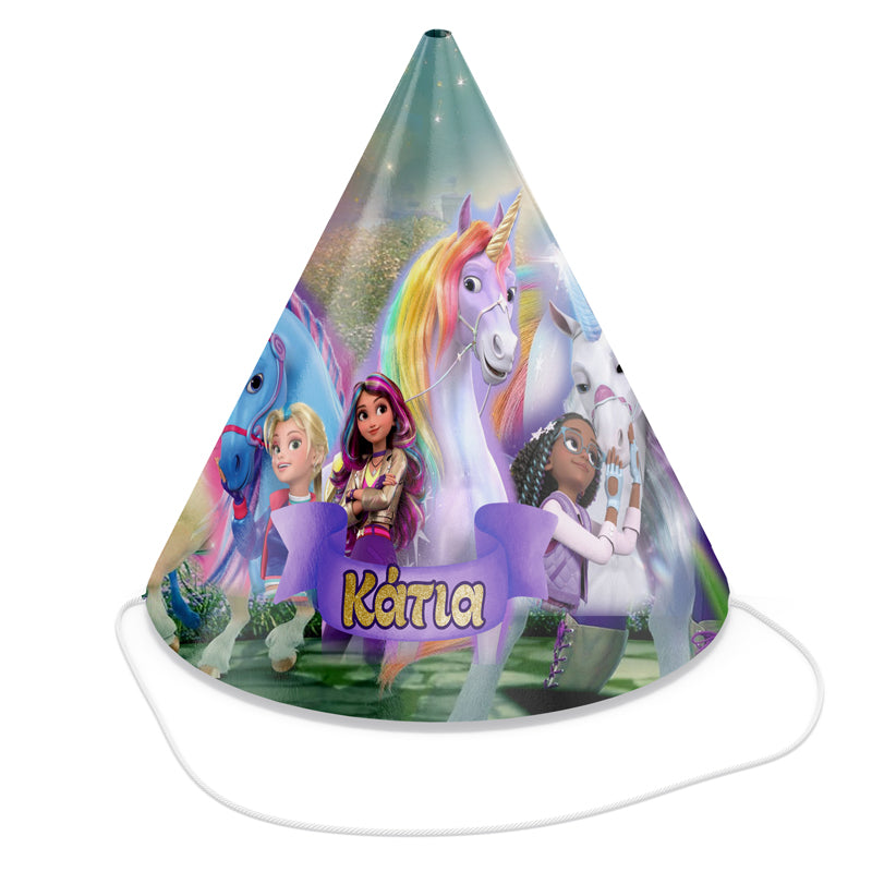 Καπελάκια πάρτυ Unicorn Academy (4 τεμ)