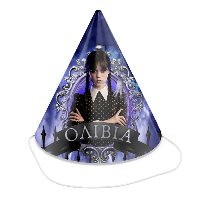 Καπελάκια πάρτυ Wednesday Addams (4 τεμ)