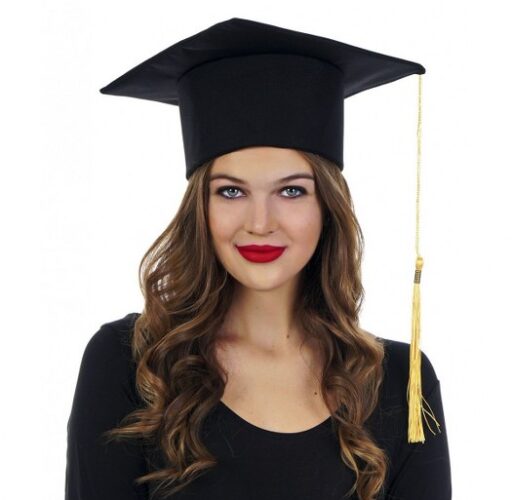 Καπέλο Αποφοίτησης με Χρυσή Φούντα