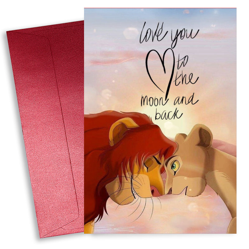 Κάρτα Αγίου Βαλεντίνου - Simba & Nala