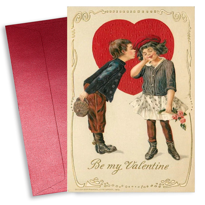 Κάρτα Αγίου Βαλεντίνου - Ζευγάρι Vintage