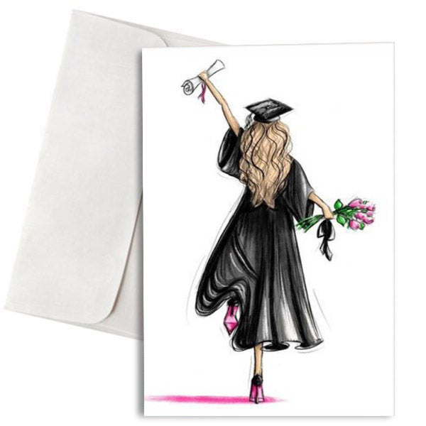 Κάρτα Αποφοίτησης "Girl Graduating"