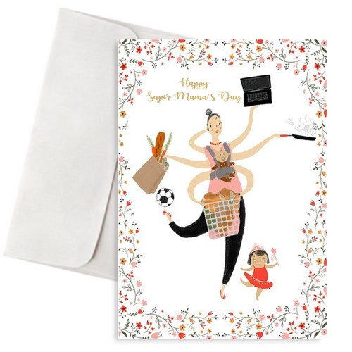 Κάρτα Γιορτή Μητέρας "Mom Can Do Everything"