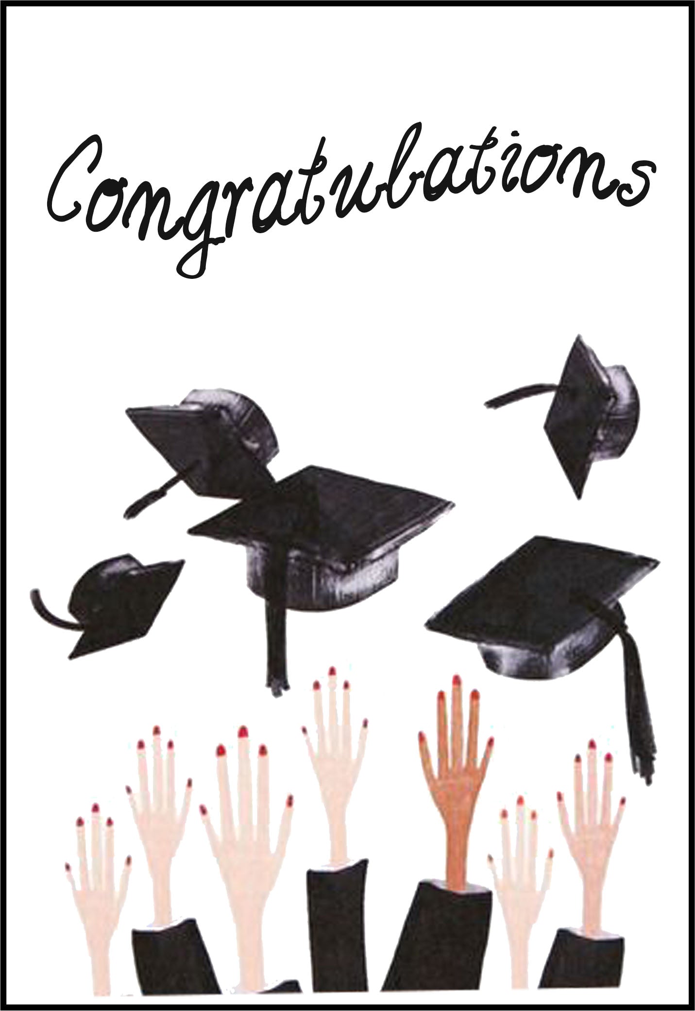 Κάρτα Αποφοίτησης "Congratulations"