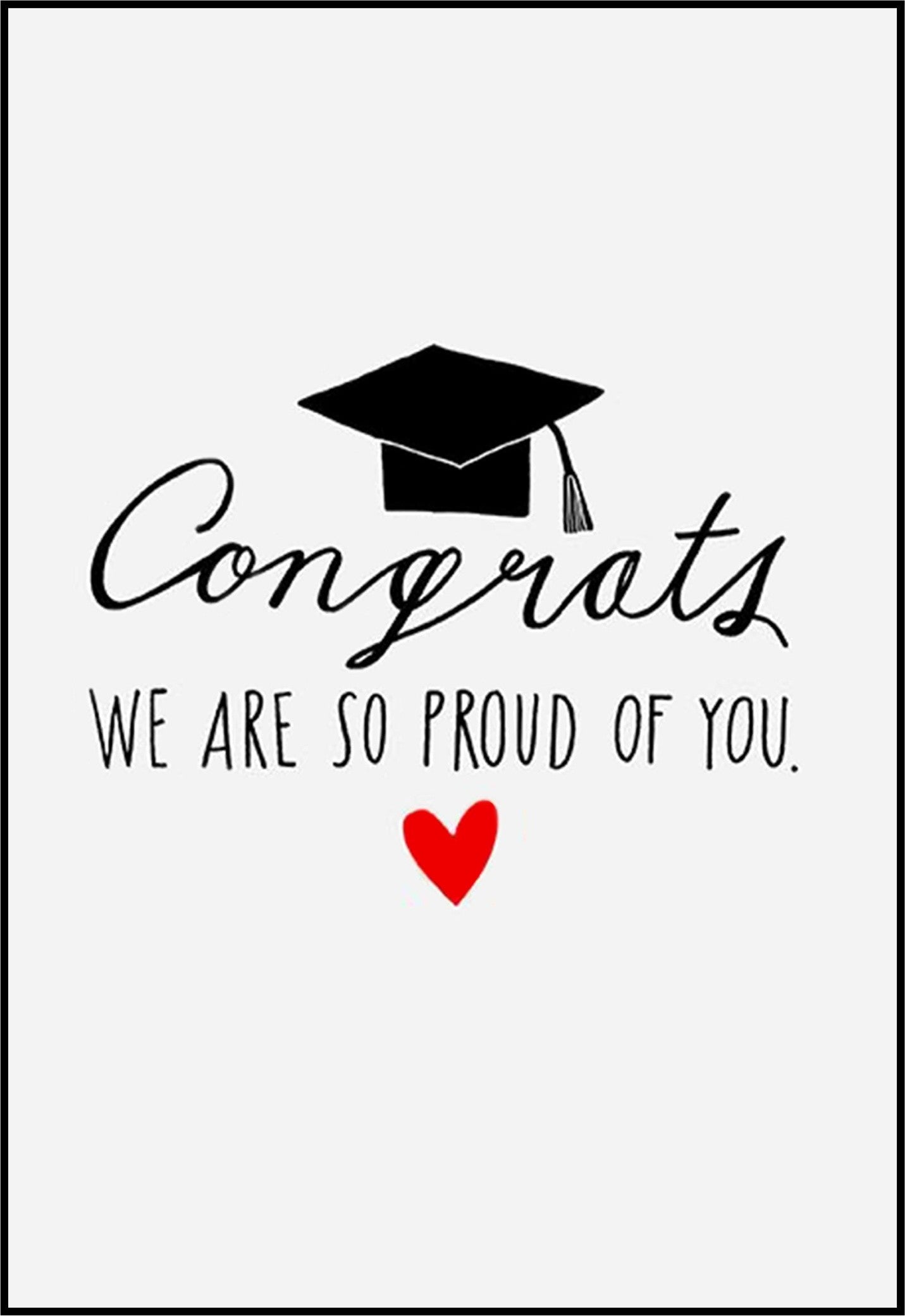 Κάρτα Αποφοίτησης "We are so Proud of You"