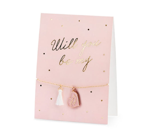 Κάρτα με Βραχιόλι Will you be my Maid of Honor