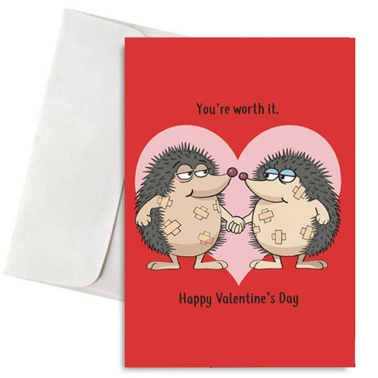Κάρτα Βαλεντίνου - Σκαντζοχοιράκια