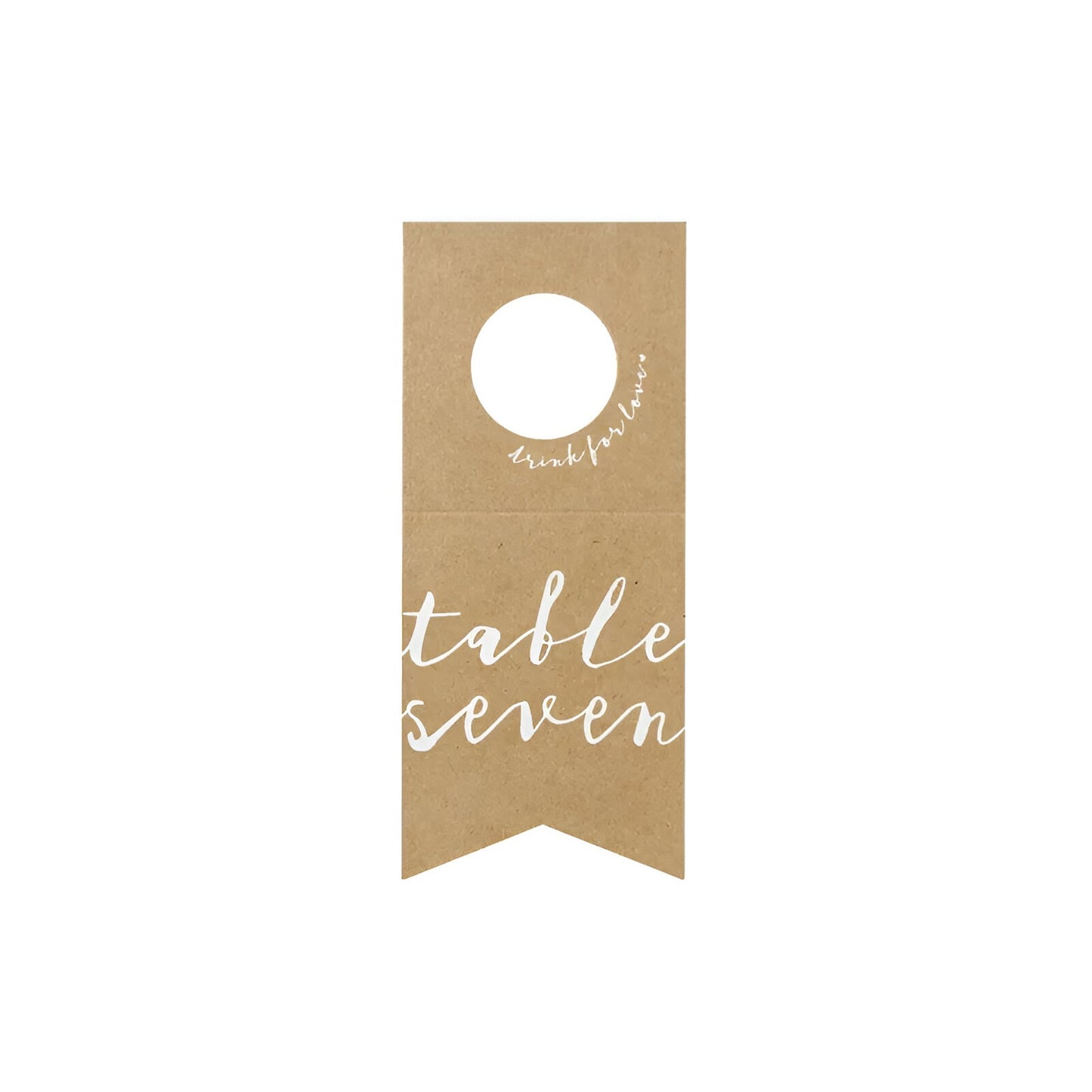 Καρτελάκι Αρίθμησης Τραπεζιών για Μπουκάλια (10 τεμ)