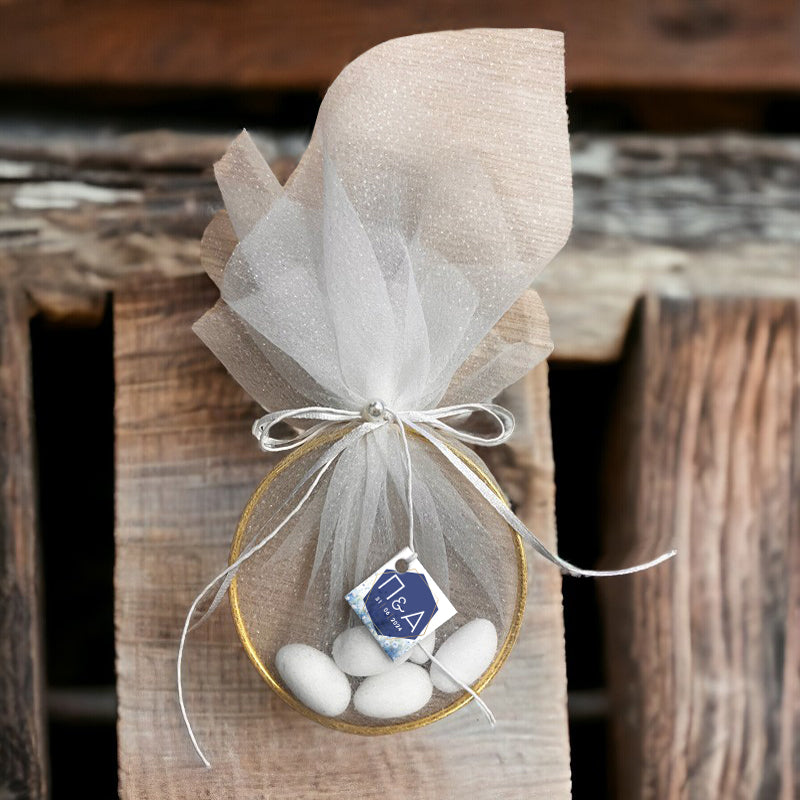 Καρτελάκια για Μπομπονιέρα - Dusty Blue (70 τεμ)