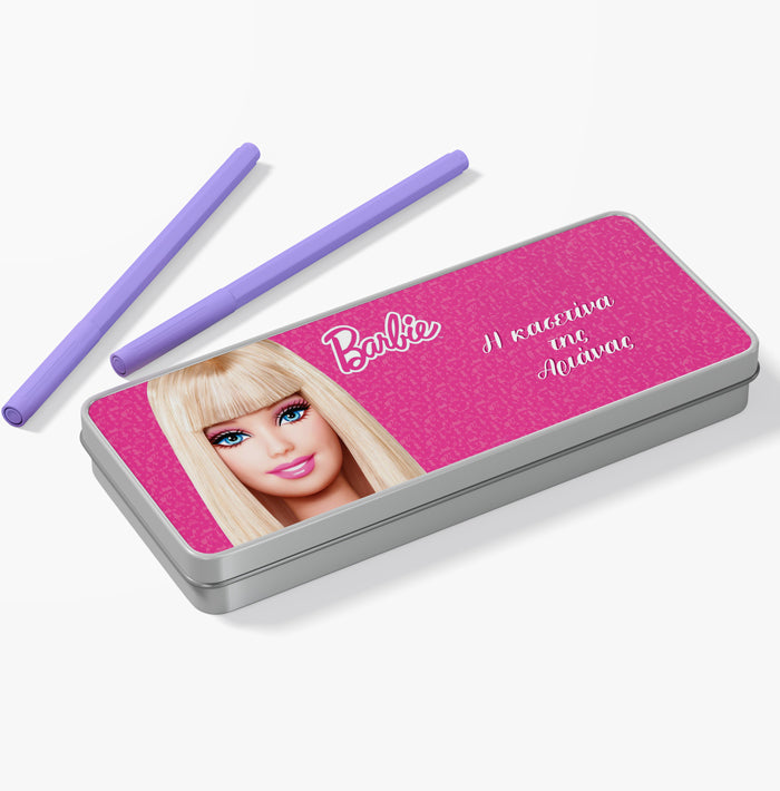 Κασετίνα με όνομα - Barbie