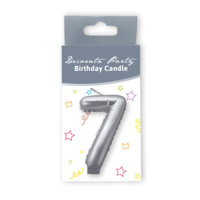 Κεράκι Ασημί Αριθμός 7