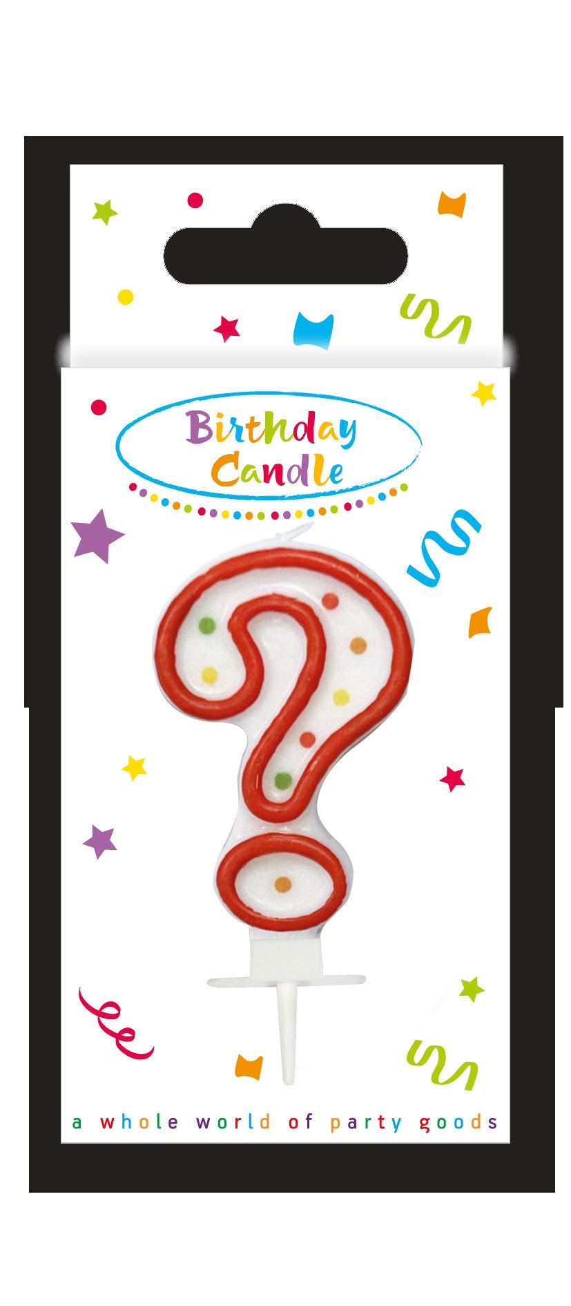 Κεράκι γενεθλίων Ερωτηματικό