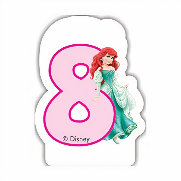 Κεράκι Πριγκίπισσα Άριελ αριθμός 8