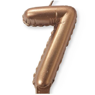 Κεράκι Rosegold Αριθμός 7