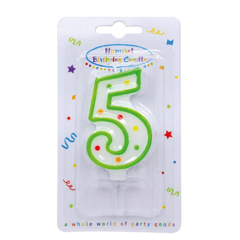 Κεράκι Τούρτας Aριθμός 5 πουά