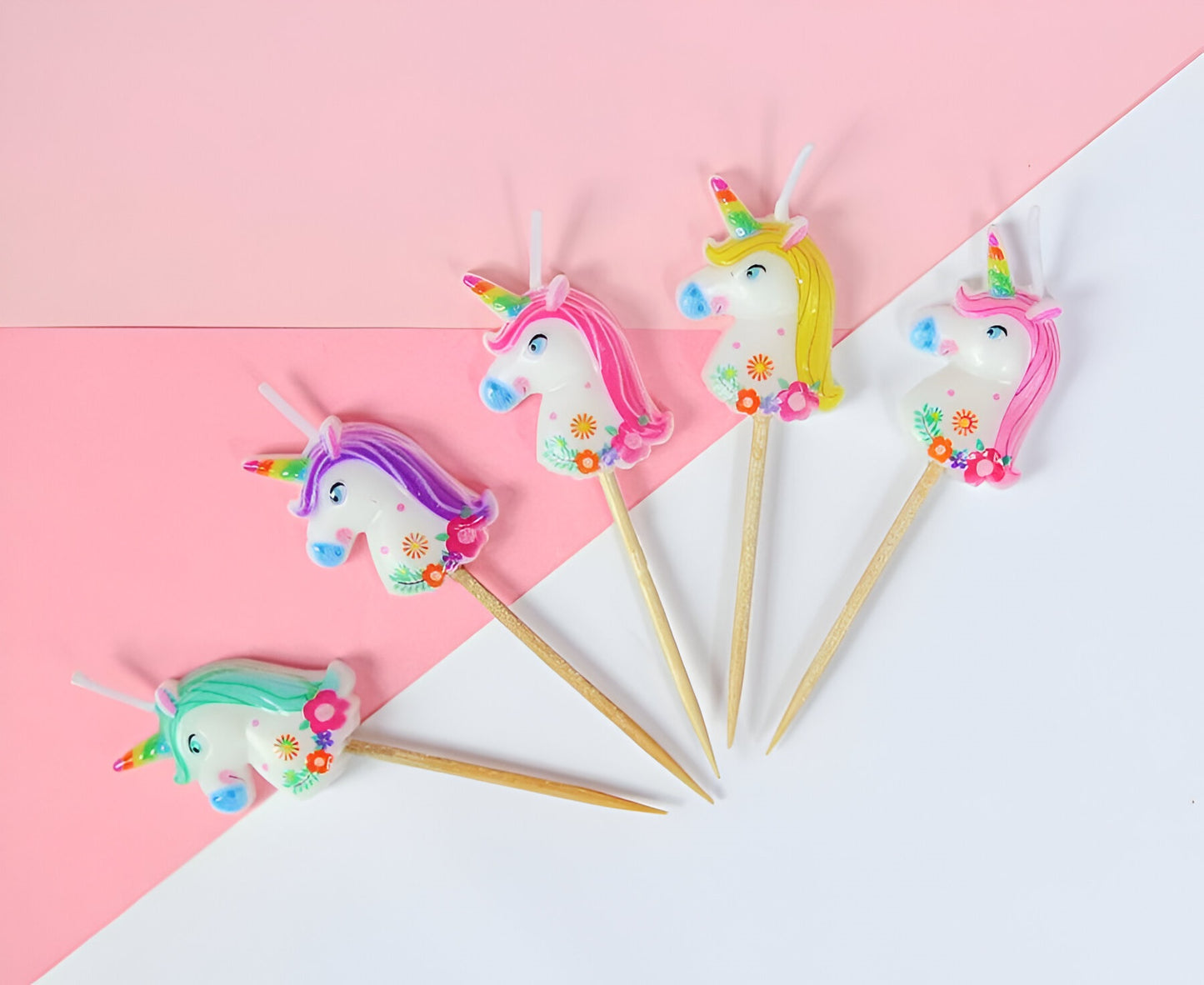 Κεράκια Γενεθλίων Μονόκερος (5τμχ)