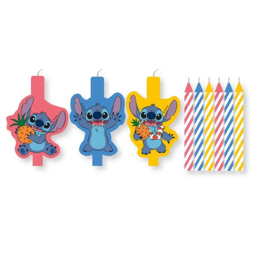 Κεράκια Γενεθλίων Stitch (3+6 τεμ)