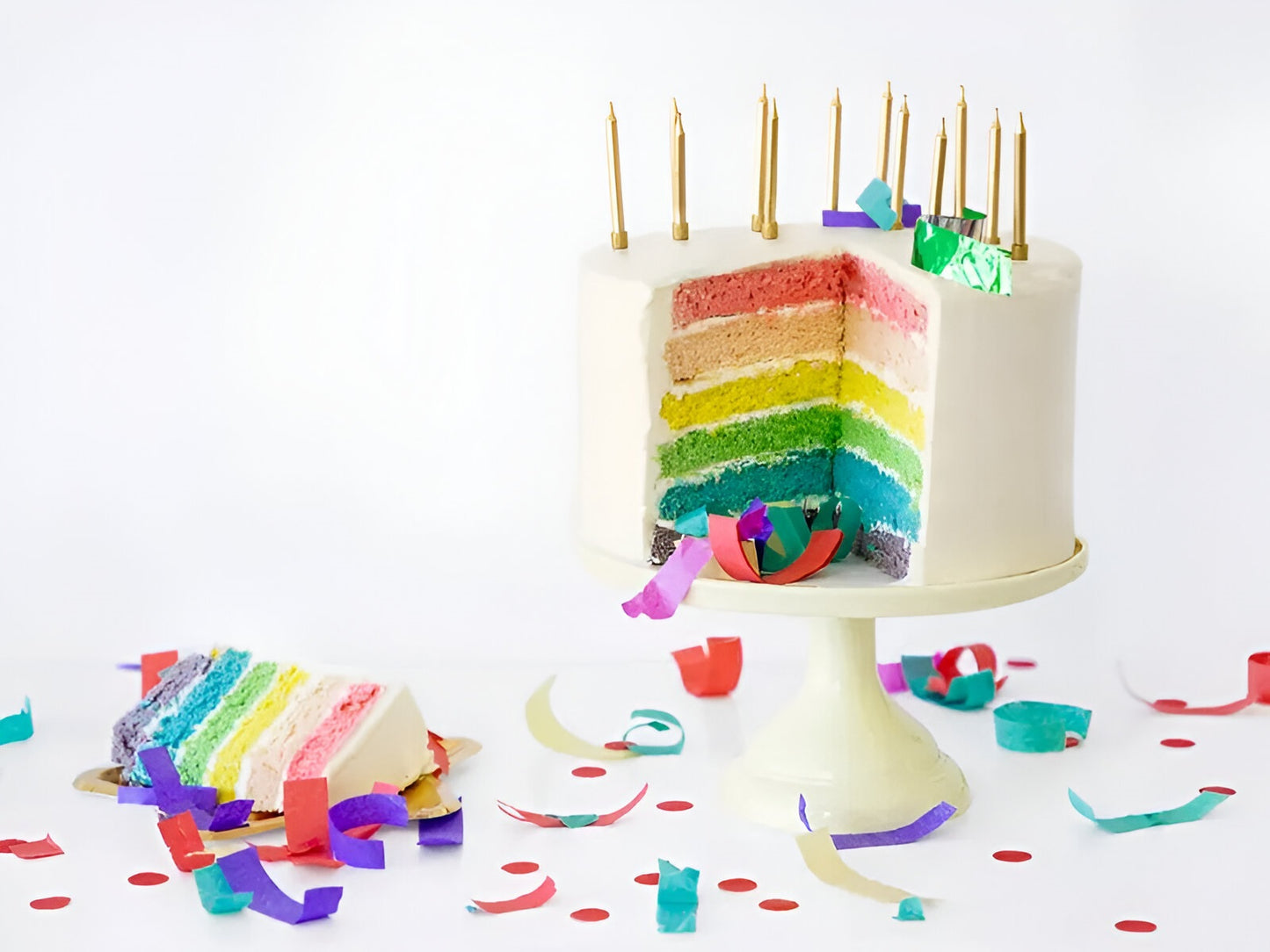 Κεράκια τούρτας Χρυσά (6 τεμ)