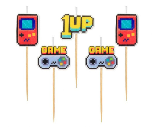 Κεράκια τούρτας Game On (5 τεμ)