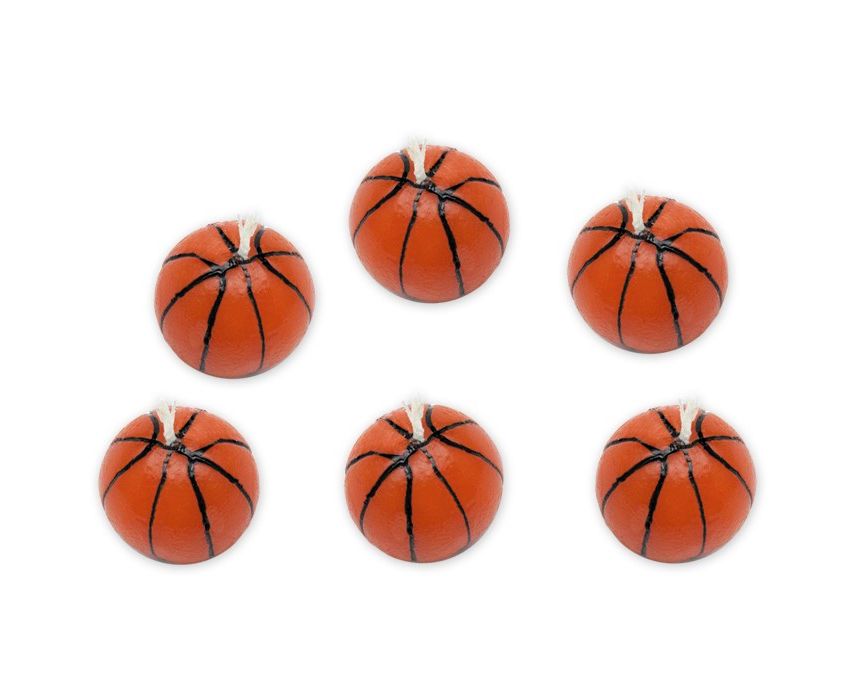 Κεράκια Τούρτας Μπάλες Μπάσκετ (6 τεμ)