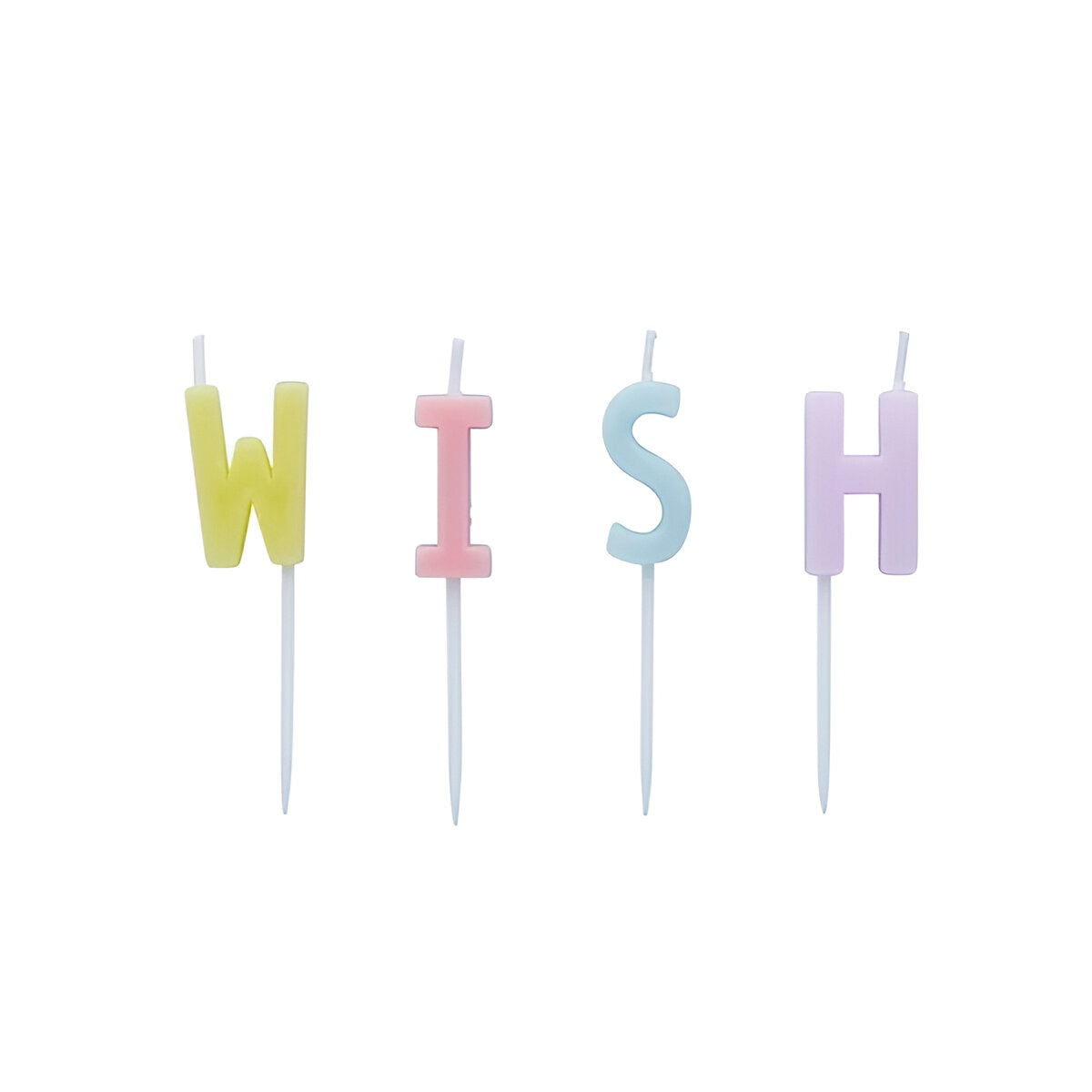 Κεράκια τούρτας 'Wish' (4 τεμ)