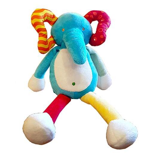 Κουδουνίστρα πολύχρωμο Ελεφαντάκι