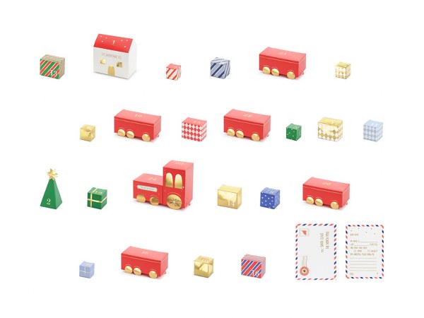 Κουτάκια Τραινάκι για Δωράκια - Αντίστροφη Μέτρηση Χριστουγέννων (24 τεμ)