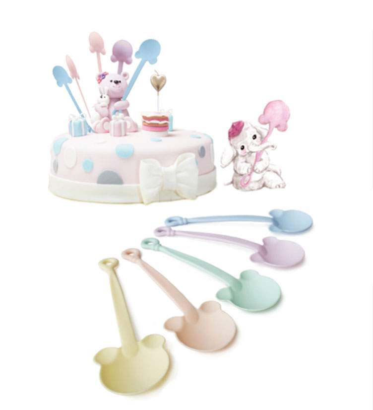 Κουταλάκι βεραμάν σε σχήμα αρκουδάκι (10 τεμ)