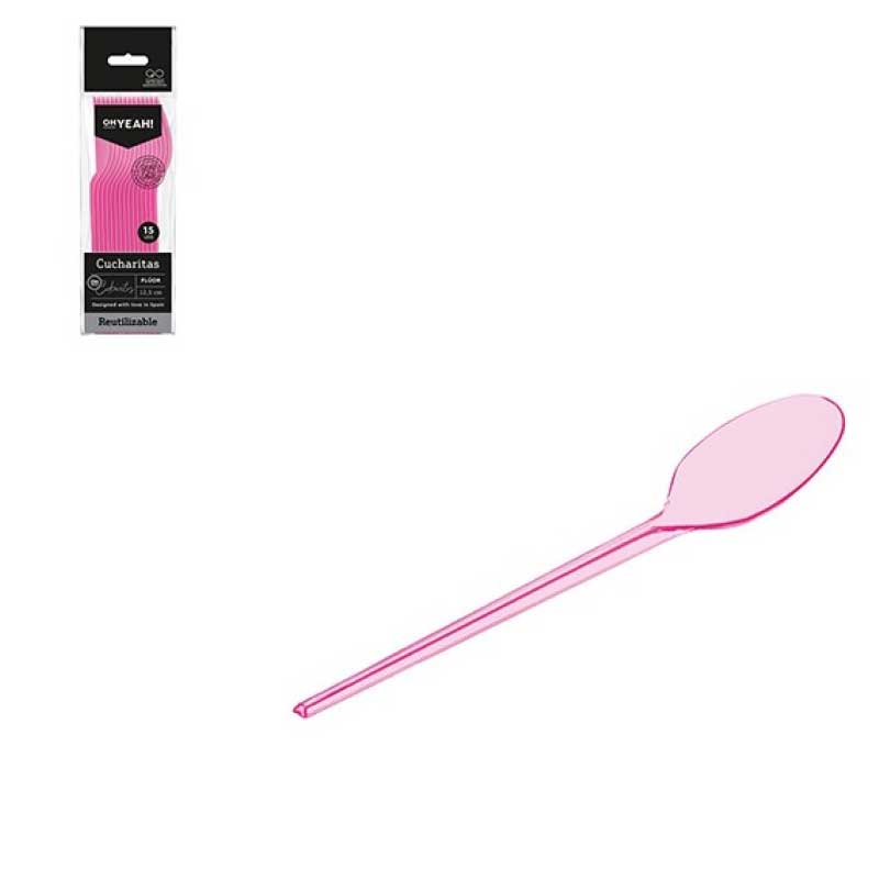 Κουταλάκια πάρτυ Ροζ (15 τεμ)