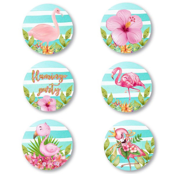 Κονκάρδες Φλαμίνγκο (6 τεμ)