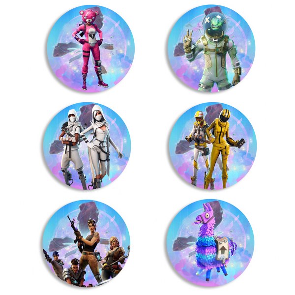 Ξύλινες Κονκάρδες Fortnite (6 τεμ)