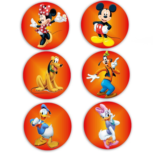 Κονκάρδες Mickey Mouse (6 τεμ)